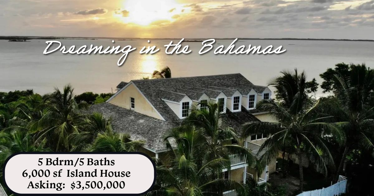 Bahamas island estate with five bedrooms and five baths