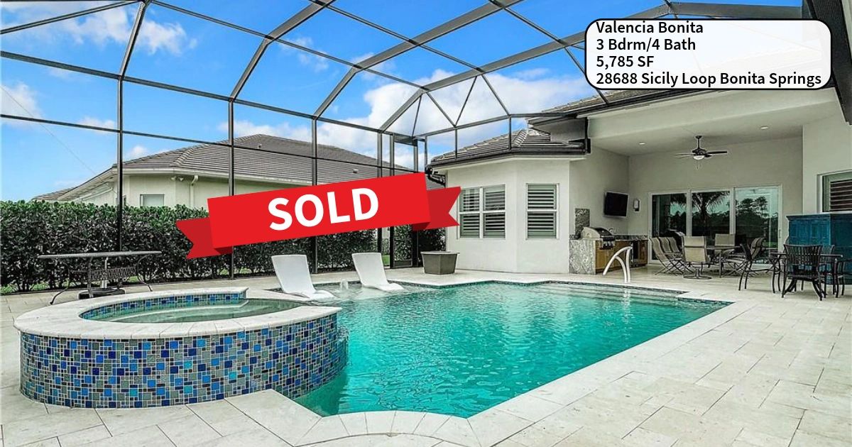 Valencia Lakes home with screened pool, sold